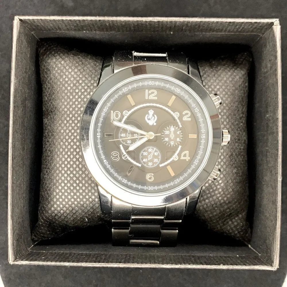 New Premier Designs Men's Black/Dark Gray Watch